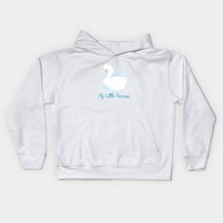 My little princess swan blue Kids Hoodie